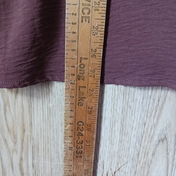 Shein Curve Chocolate Brown Bat Wing Crepe Blouse Size 3XL - Picture 10 of 10